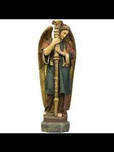 Statue Ange Majestueux 52" (132 cm) Ht en FDV Couleur