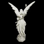 Statue Ext. Ange flambeaux droit 64" (163 cm) Ht. en FDV