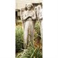 Fiber Stone Outdoor Statue Angel Cari Cross Hands, 21" 53cm