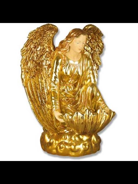 Fiberglass Holy Water Font Angel Of The Waters 34" Ht.