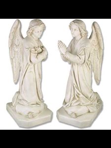 Fiberglass Shrine Angel Outdoor Statue, 39" / set of 2