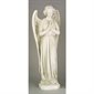 Fiberglass Outdoor Statue Angel Cari-Pray, 25" (63.5 cm) H