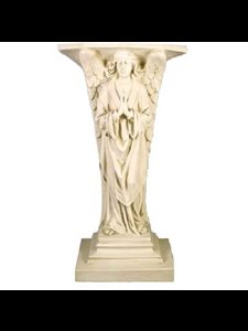 Fiber Stone Outdoor Devotion Angel Prayer Ped, 38" (96.5 cm)