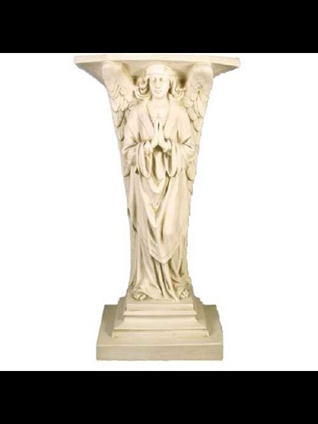 Fiber Stone Outdoor Devotion Angel Prayer Ped, 38" (96.5 cm)