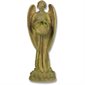 Fiber Stone Outdoor Statue Angel w /  Basket, 26" (66 cm) Ht.