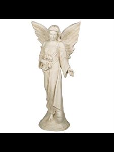 Fiberglass Outdoor Statue Angel Flora, 38" (96.5 cm) Ht.