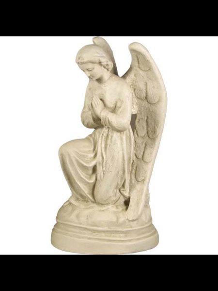 Fiberglass Outdoor Statue Mischievious Angel, 21" (53 cm) H