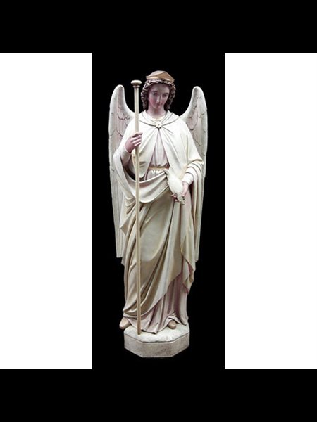 Fiberglass St. Raphael The Archangel Outdoor Statue, 58" Ht.