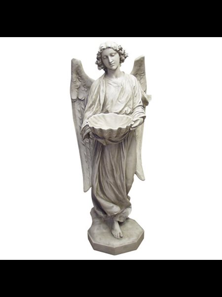 Fiberglass Angel's Gift Outdoor Statue, 60" (152 cm) Ht.