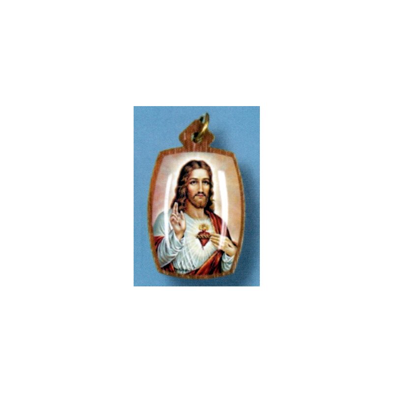 Pendent Sacred Heart Jesus with cord necklace