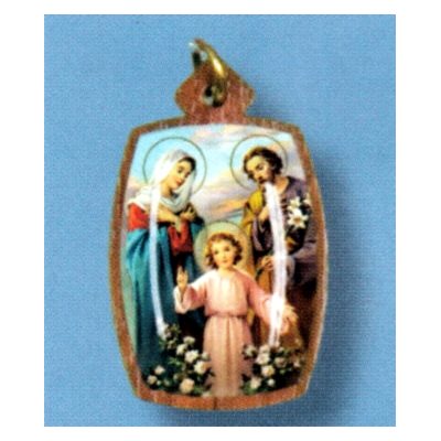 Pendent Holy Family with cord necklace