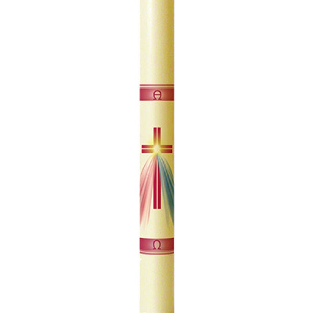 Paschal candle 1 1 / 2" x 27" Divine Mercy