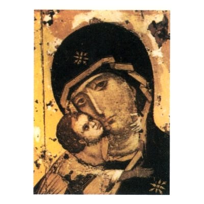 Print Virgin of Vladimir 12"x16" (30x40 cm) / un