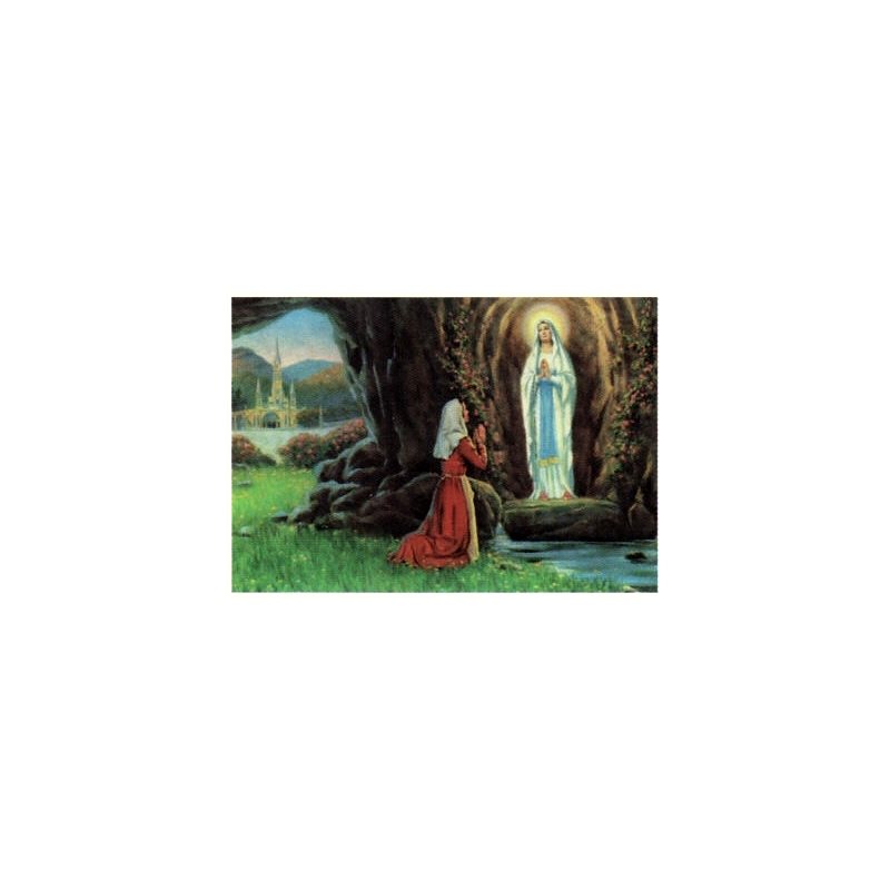 Image N.D. Lourdes 7.5" x 10.25" (19 x 26 cm) / un