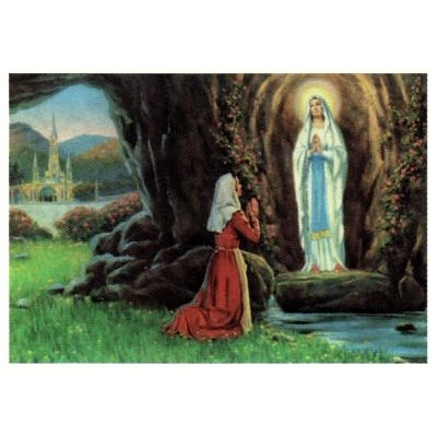 Image N.D. Lourdes 7.5" x 10.25" (19 x 26 cm) / un