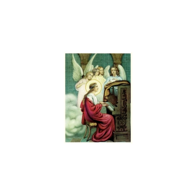 Image Sainte Cécile 7.5" x 10.25" (19 x 26 cm) / un