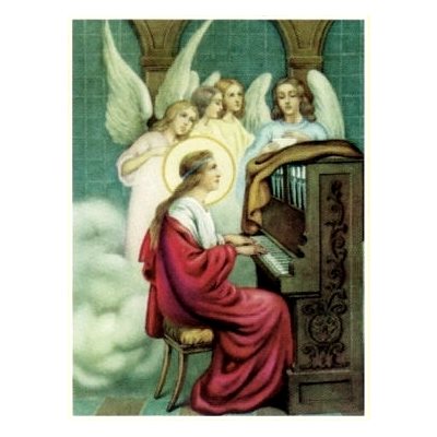 Print St. Cecilia 7.5" x 10.25" (19 x 26 cm) / un