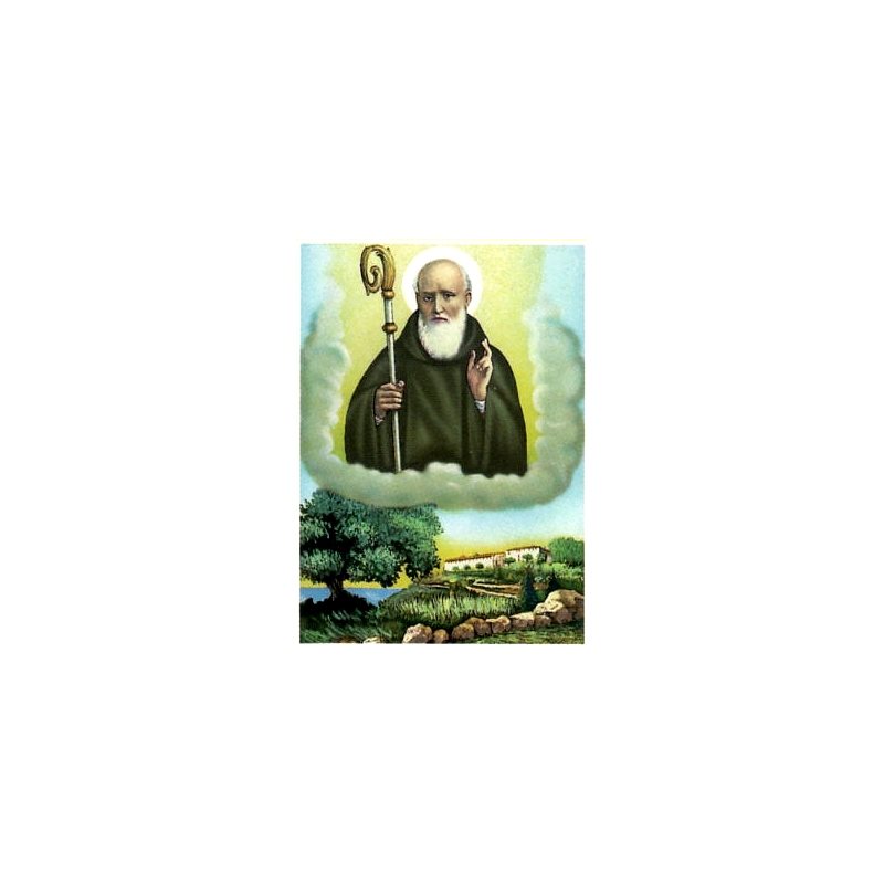 Print St. Benedict 7.5" x 10.25" (19 x 26 cm) / un