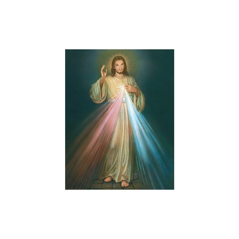 Image Christ Miséricordieux 8" x 10" (20 x 25 cm)  /  un