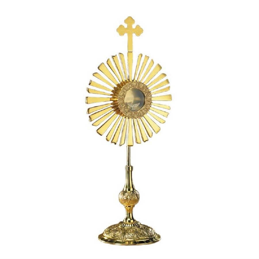 Large Cross Monstrance with Luna, 30" H