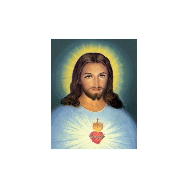 Print Sacred Heart of Jesus 8" x 10" (20 x 25 cm) / un