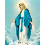 Image Immaculée Conception 8" x 10" (20 x 25 cm)  /  un