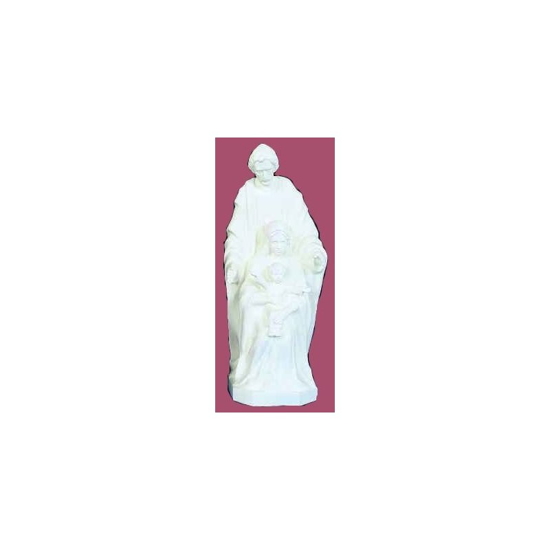 Statue ext. Sainte Famille 24'' (61 cm) blanche polyuréthane