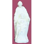 Statue ext. Sainte Famille 24'' (61 cm) blanche polyuréthane