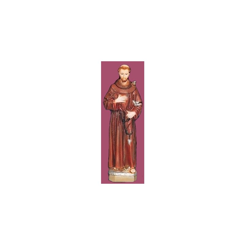 Statue ext. Saint François 24'' (61 cm) couleur polyuréthane