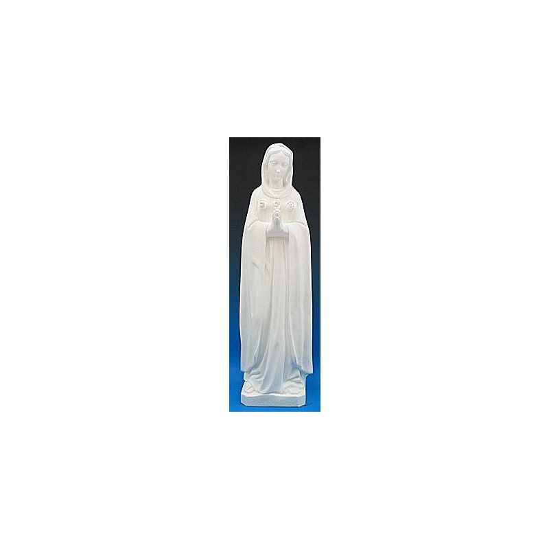 Statue ext. Rosa Mystica 24'' (61 cm) blanche polyuréthane