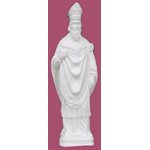 St. Patrick White Vinyl Compo. Outdoor Statue, 24" (61 cm)