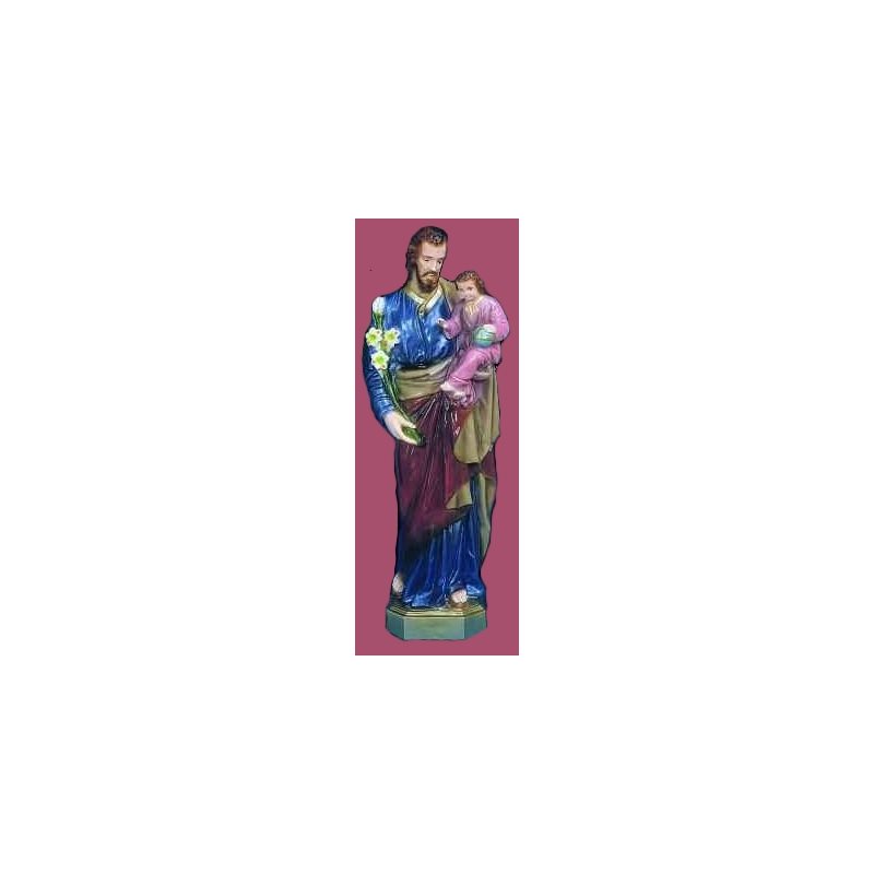 Statue ext. Saint Joseph 24'' (61 cm) couleur polyuréthane