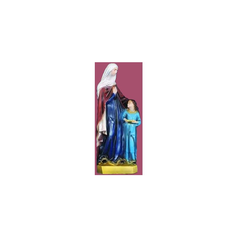 Statue ext. Sainte Anne Ens. 24'' (61 cm) couleur polyuré...