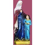 Statue ext. Sainte Anne Ens. 24'' (61 cm) couleur polyuré...