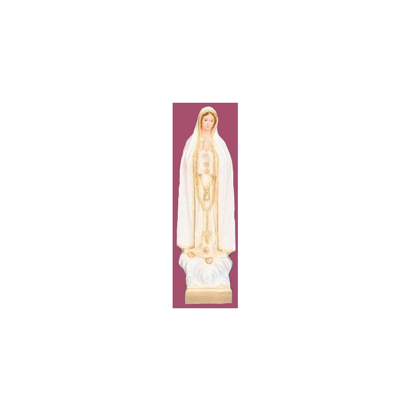 Our Lady of Fatima Color Vinyl Compo. Outdoor Statue, 24"