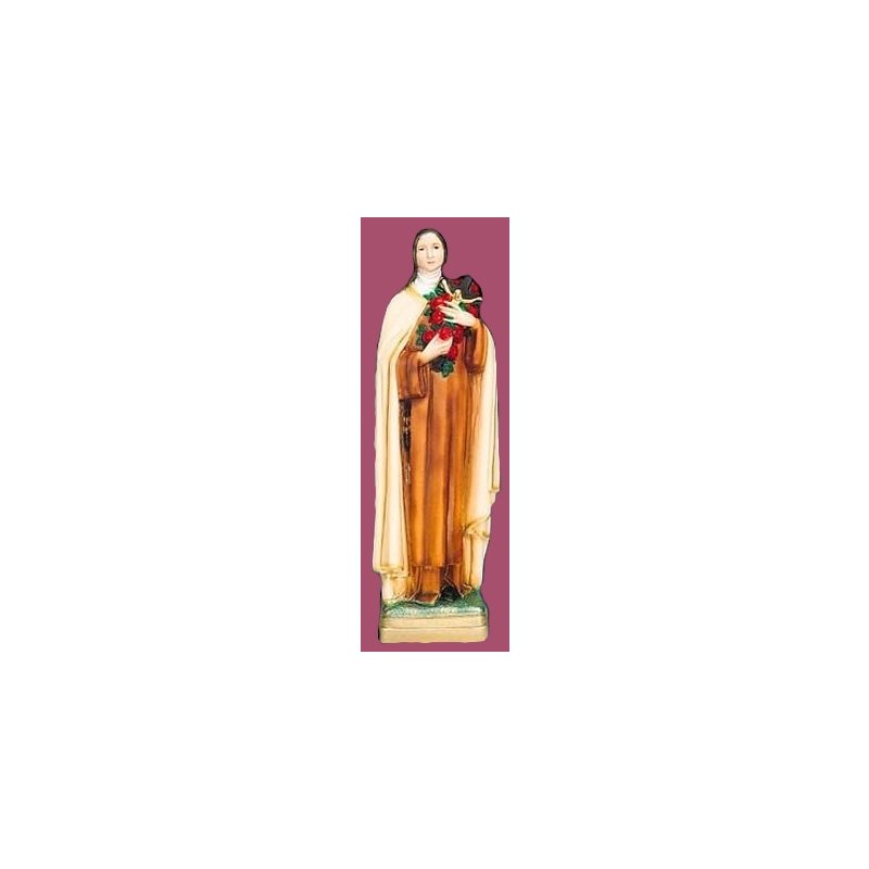 St. Theresa Color Vinyl Compo. Outdoor Statue, 24" (61 cm)