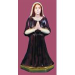 Statue ext. Sainte Bernadette 16" (40.5 cm) couleur polyuré.