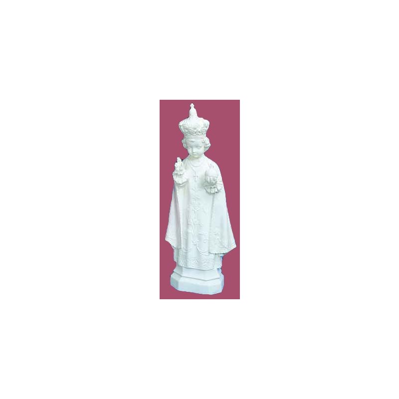 Jesus of Prague White Vinyl Compo. Outdoor Statue, 24" / 61cm