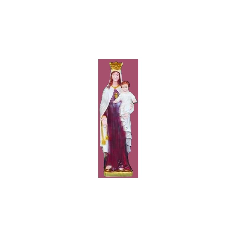 Our Lady of Mt Carmel Color Vinyl Compo. Outdoor Statue, 24"