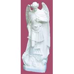 Statue ext. Saint Michel Archange 24'' (61 cm) blanche poly.