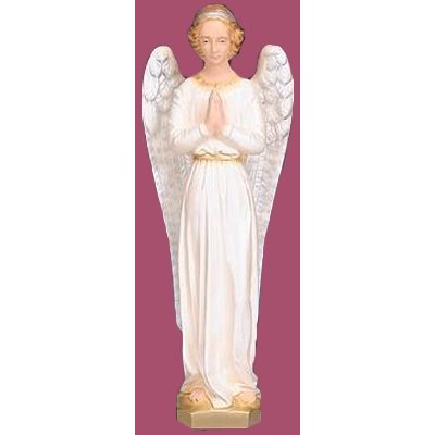 Standing Angel Color Vinyl Compo. Outdoor Statue, 24" (61 cm