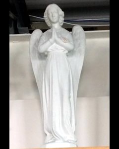 Standing Angel Granite Vinyl Compo. Outdoor Statue, 24"