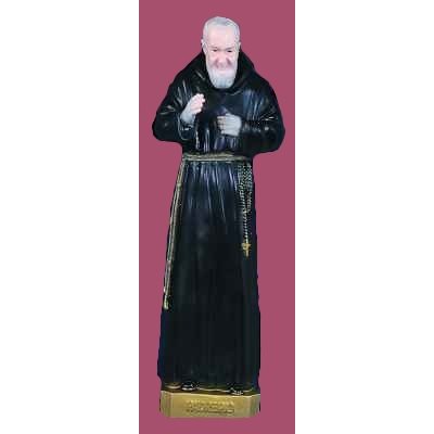 Padre Pio Color Vinyl Compo. Outdoor Statue, 24" (61 cm)