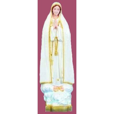 Our Lady of Fatima Color Vinyl Compo. Outdoor Statue, 32"