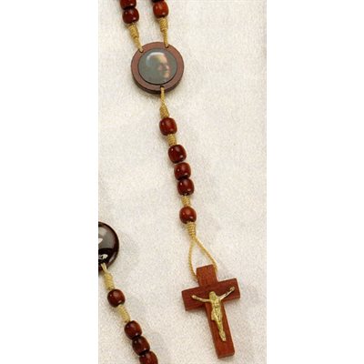 Brother Andre Wood Rosary, 7mm