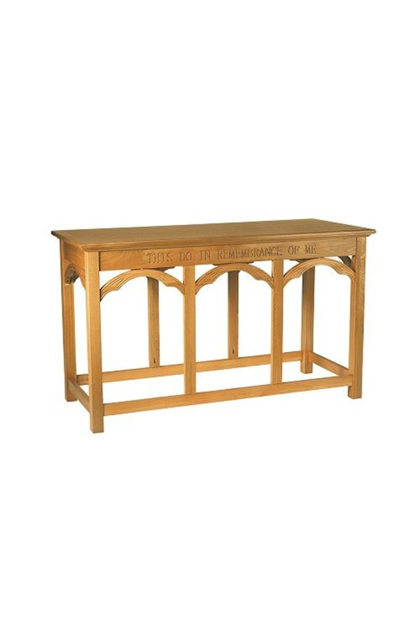 Communion Table - Medium Oak Stain