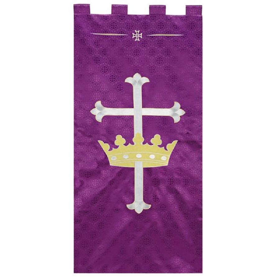 Bannière «Roi des Rois Violet» 24" x 48" (61 x 123 cm) / un