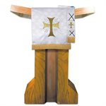 ALLELUIA Maltese Jacquard Pulpit Scarf: White