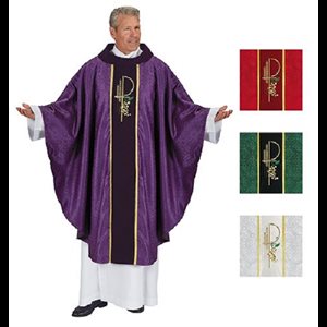 Set of 4 Chasuble with Velvet Cowl Neck