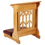 Canterbury Padded Kneeler, Maple Hardwood, Medium Oak Stain